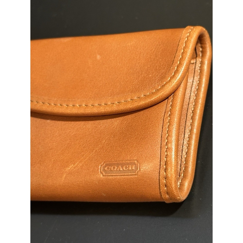 Vintage Coach Brown Leather Keychain Wallet - Picture 4 of 9